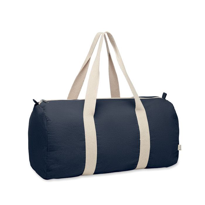 Sac de sport promotionnel coton recyclé 320g SINN Bleu marine